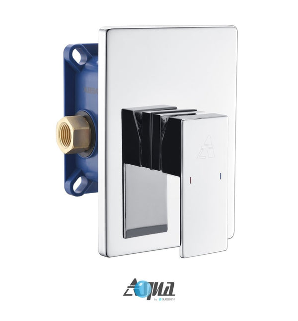 KubeBath Aqua Piazza 1-Way Rough-In Valve With Cover Plate, Handle and Diverter