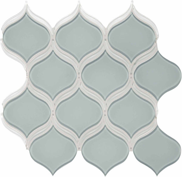 Anatolia Arabesque Element Glass Mosaic, CLOUD
