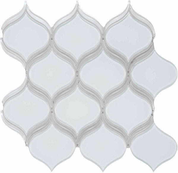 Anatolia Arabesque Element Glass Mosaic, ICE