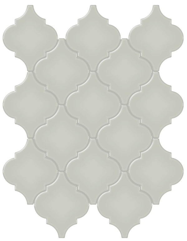 Anatolia Arabesque Soho Glossy Glazed Porcelain Mosaic, SOFT SAGE