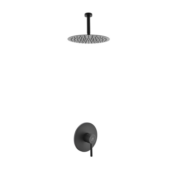 KubeBath Aqua Rondo Shower Set w/ Ceiling Mount 8