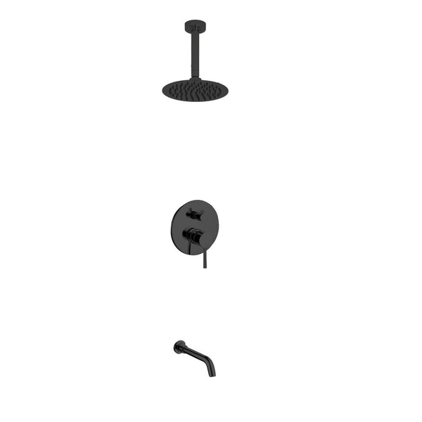 KubeBath Aqua Rondo Shower Set w/ Ceiling Mount 8