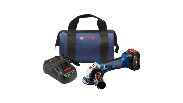 Bosch Angle Grinder Kit with Compact Battery Core 18V 4.0Ah 4-1/2