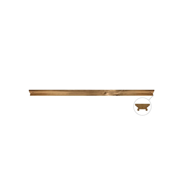 Nuvo Iron Brown Pressure Treated 6′ Long Decorative Top Rail
