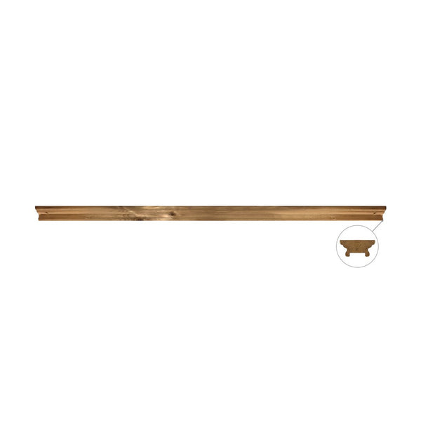 Nuvo Iron Brown Pressure Treated 8′ Long Decorative Top Rail
