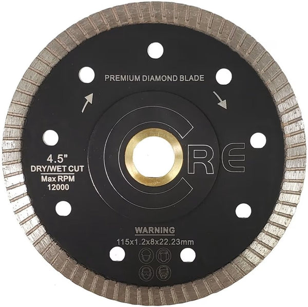 Core Abrasives Thin Turbo Segment Blade Capos for Porcelain 4.5