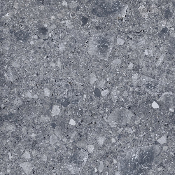 1867 ITALIAN UNGLAZED PORCELAIN 3/8″ RECTIFIED COLORED IN THE MASS(24x24~600x600mm), ANTHRACITE, Coverage/Box - 15.5 sqft, R10