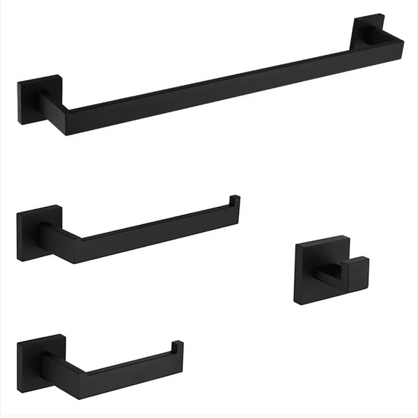 Lauretta Bathroom Accessory Kit - PUGLIA Black