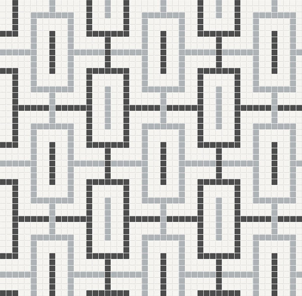 Anatolia Chain Soho Matte Glazed Porcelain Mosaic, DAWN
