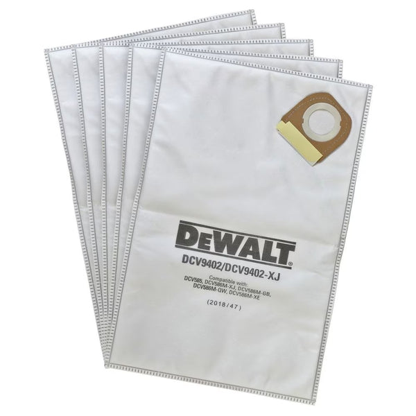 Dewalt Fleece Bag for DWV012 Dust Extractor, 5-Pack