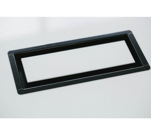Davente 4x10 Black Semi-Gloss Tray - 1/2