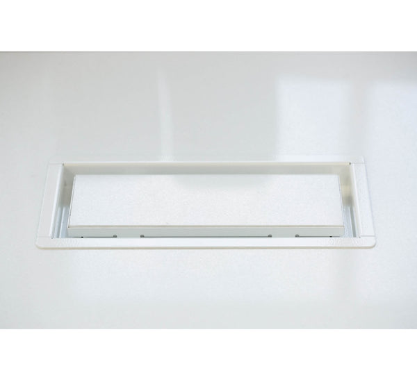Davente 4x10 White Semi-Gloss Tray - 1/2