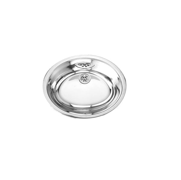 Elegant Stainless Undermount Round Sink - 19.25