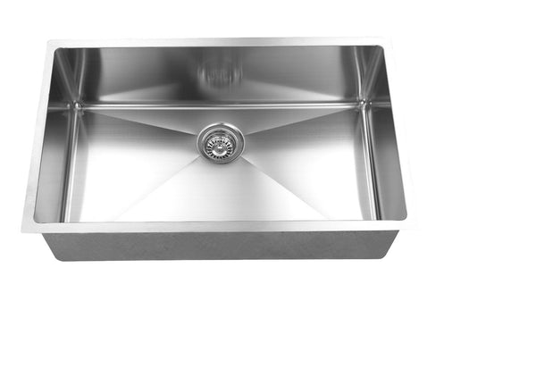 Elegant Stainless Single Undermount Sink - 34