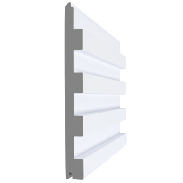 Allure Collection: MDF Enhance Slatwall Paneling 6-11/16 x 3/4 (8' Lengths)