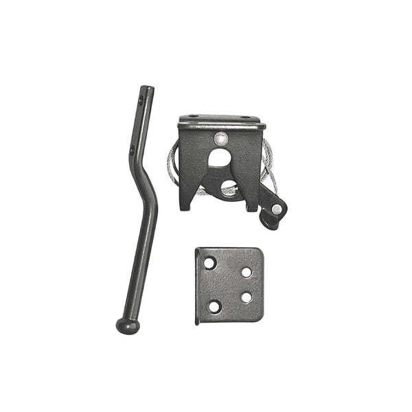 Nuvo Iron Black Galvanized Steel Spring-Loaded Latch and Catch  - 24 Units