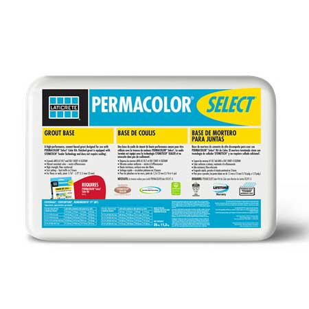 LATICRETE PERMACOLOR SELECT GROUT, 12.5LB(104 UNITS/PALLET) 