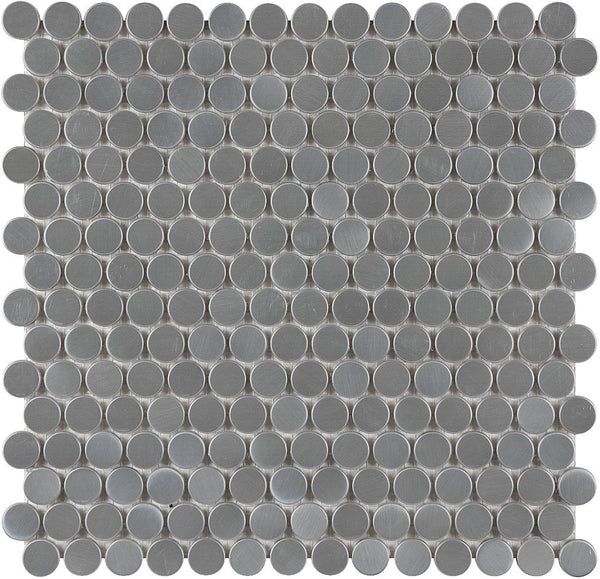Anatolia Penny Round Stainless Steel Mosaic
