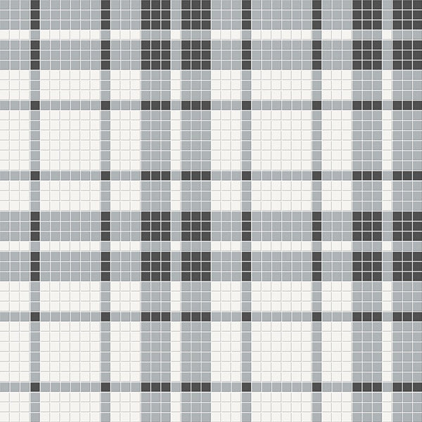 Anatolia Plaid Soho Matte Glazed Porcelain Mosaic, DAWN