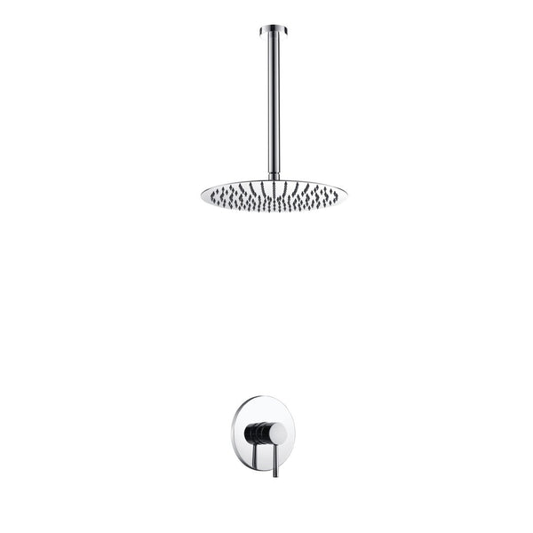 KubeBath Aqua Rondo Shower Set w/ Ceiling Mount 12