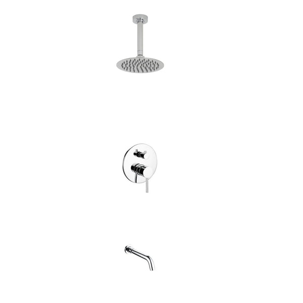 KubeBath Aqua Rondo Shower Set w/ Ceiling Mount 8