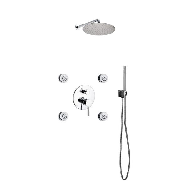 KubeBath Aqua Rondo Shower Set w/ 12
