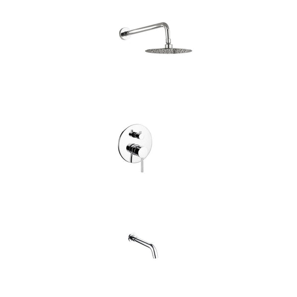 KubeBath Aqua Rondo Shower Set w/ 8