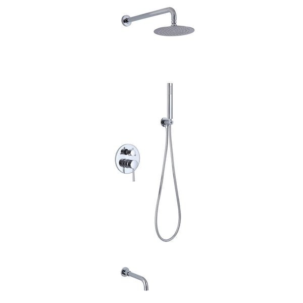 KubeBath Aqua Rondo Shower Set w/ 8