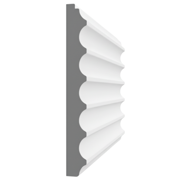 Allure Collection: MDF Radiate Fluted Paneling 6-11/16 x 3/4 (8' Lengths)