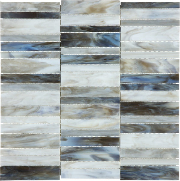 Anatolia Random Stacked Baroque Stained Glass Mosaic, ALABASTRO
