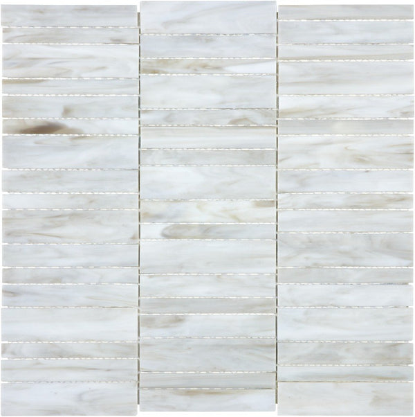 Anatolia Random Stacked Baroque Stained Glass Mosaic, CALACATTA