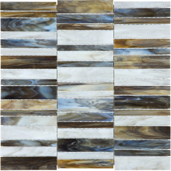 Anatolia Random Stacked Baroque Stained Glass Mosaic, CORALLO