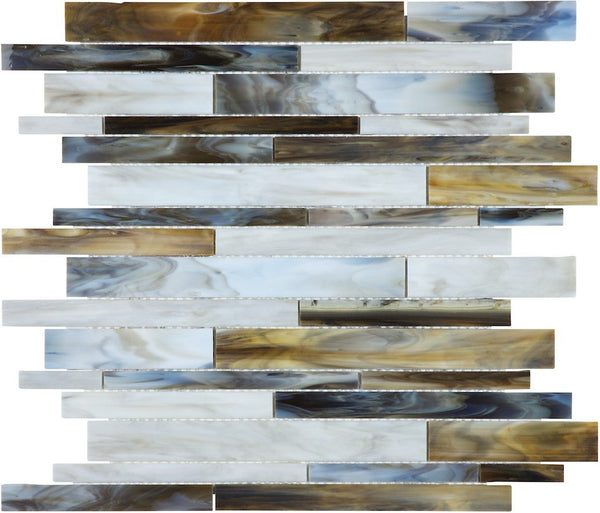 Anatolia Random Strip Baroque Stained Glass Mosaic, CORALLO