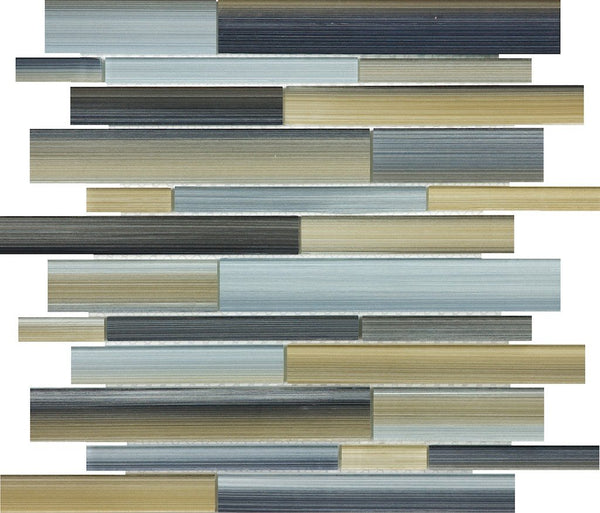 Anatolia Random Strip Fusion Glass Mosaic, OXIDE