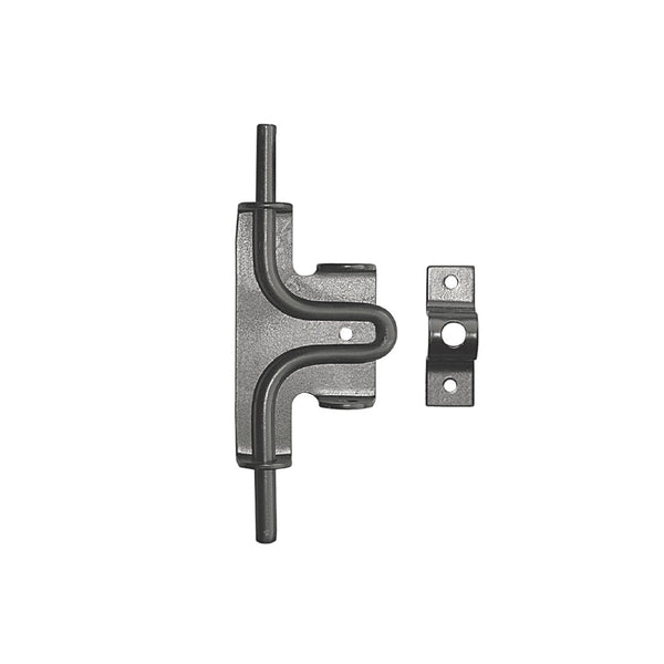 Nuvo Iron Black Galvanized Steel Slide Bolt Latch 