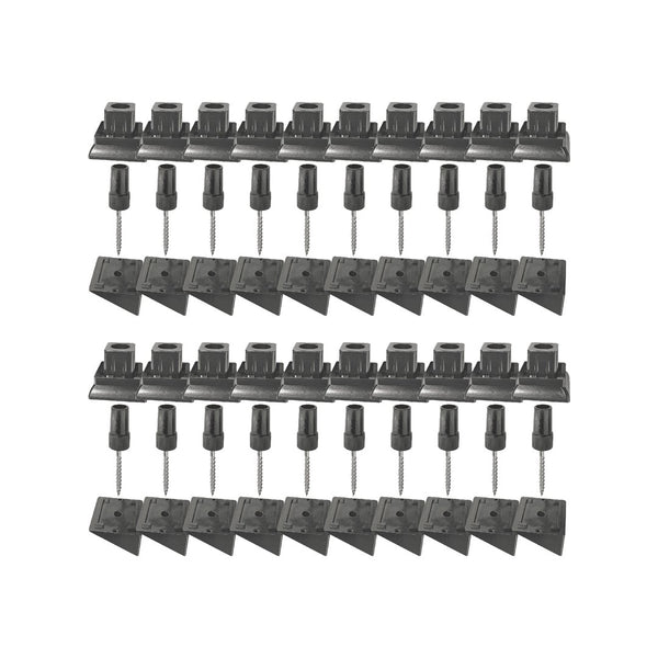 Nuvo Iron Surface Mount Stair Rail Connectors (20 pcs) for 3/4″ Square Balusters