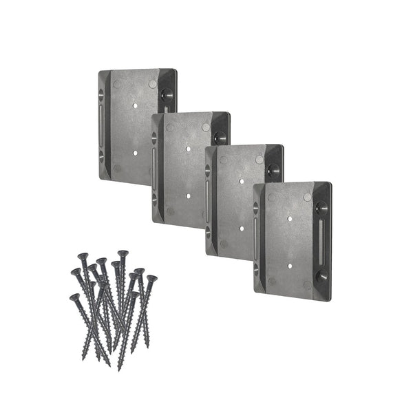 Nuvo Iron Stair Rail Connectors for Post Connection (4 pcs) 