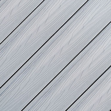 DexEra Deck Board Solid 12' - Smoke Grey