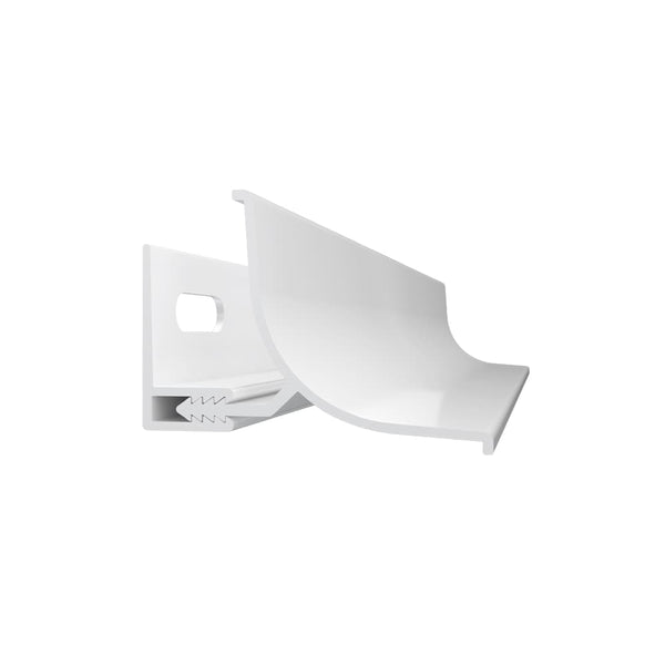 1-5/8 in. x 1-5/16 in. x 8 ft. White Snap-In Inside Corner Cove PVC Trim (2-Per Box)