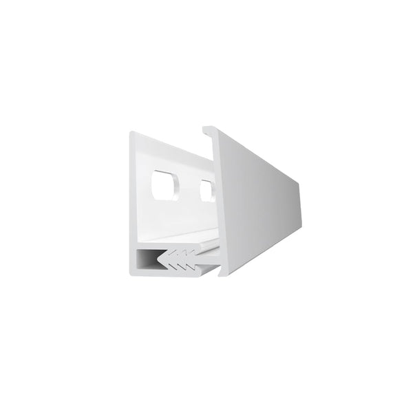 1/2 in. x 1 in. x 8 ft. White Snap-In J PVC Trim (2 Per Box)