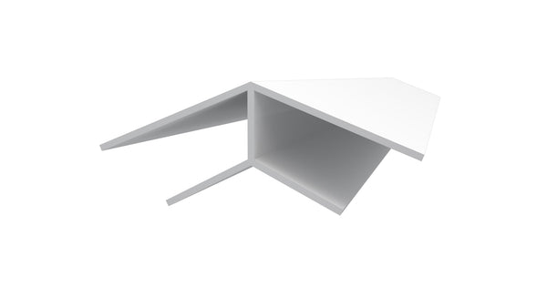 Trusscore Wall & Ceiling Trim 45⁰ H Channel 10' - White