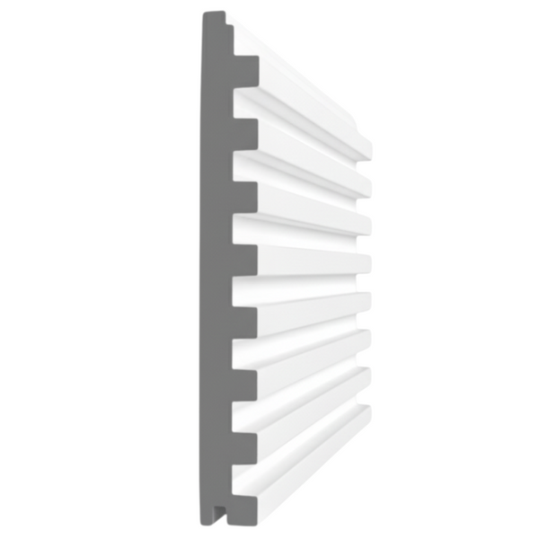 Allure Collection: MDF Transform Slatwall Paneling 6-11/16 x 3/4 (8' Lengths)