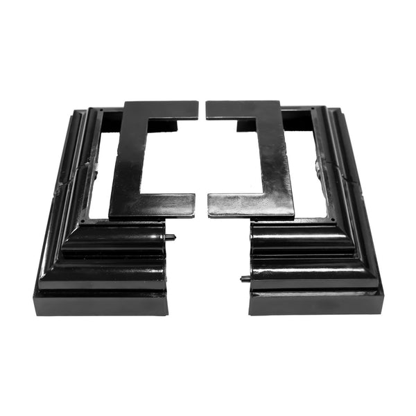 Nuvo Iron Black Plastic Decorative Post Plate Cover 