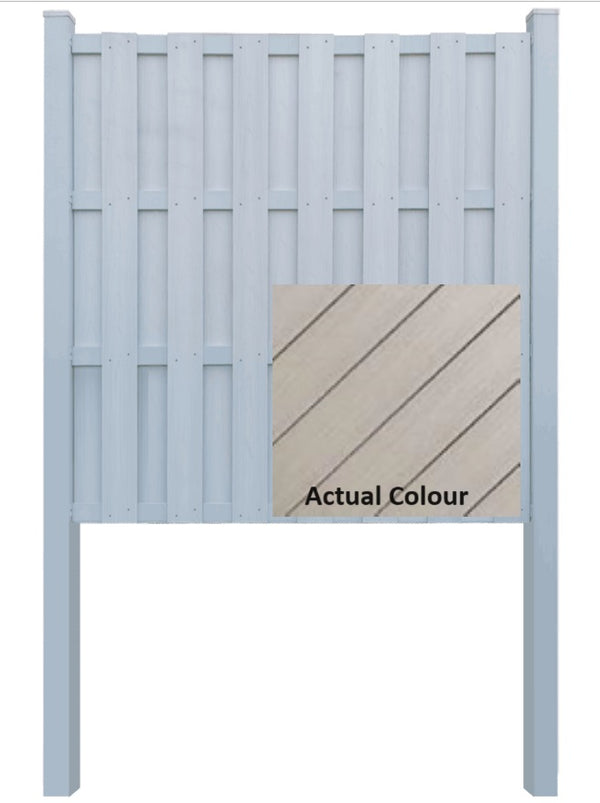 DexEra Vertical Fence Full Set (Underground) 9.86 ft x 6.09 ft - Ancient Wood