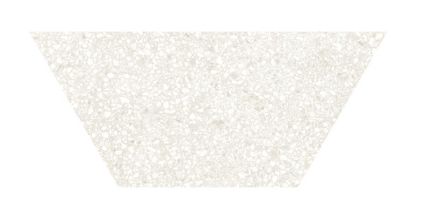 Anatolia 10 x 24 in (25 x 57.9 cm) Half Hexagon Station Matte Rectified Color Body Porcelain, IVORY