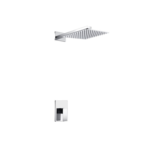 KubeBath Aqua Piazza Chrome  Shower Set with 8