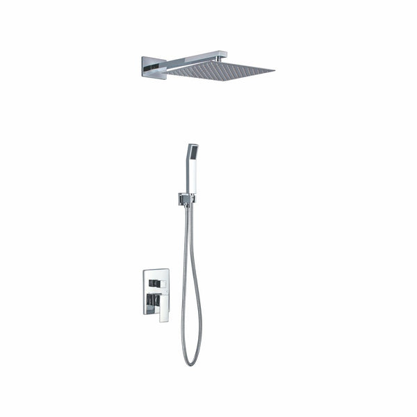 KubeBath Aqua Piazza Brass Shower Set with12