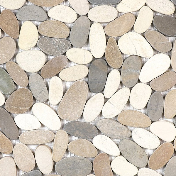 Anatolia Zen Harmony Warm Blend Stacked Pebble Mosaic