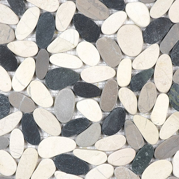 Anatolia Zen Tranquil Cool Blend Natural Pebble Mosaic
