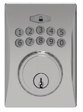 34-FV5010SN Centinel 1 Electronic Deadbolt Keyed Satin Nickle 